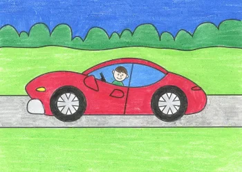 How To Draw A Sports Car Step By Step For Kids